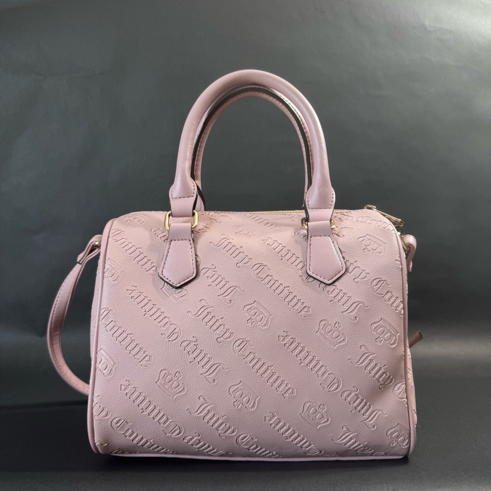 Juicy Couture Not Your Babe Satchel Crossbody Bag Color Dusty Blush - Picture 4 of 6